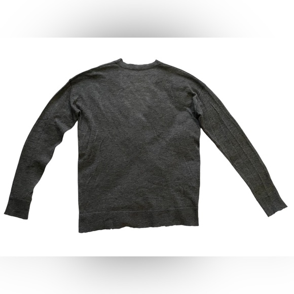 Zadig & Voltaire Happy M Wings V Neck Sweater Dark Gray Cashmere Size S NWOT - Picture 7 of 9